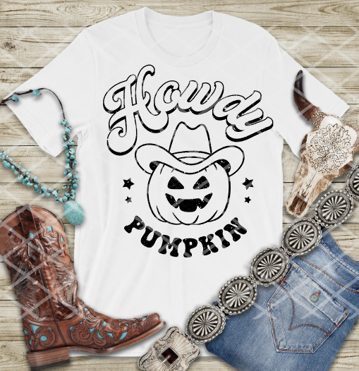 Howdy Pumpkin Sublimation Transfer