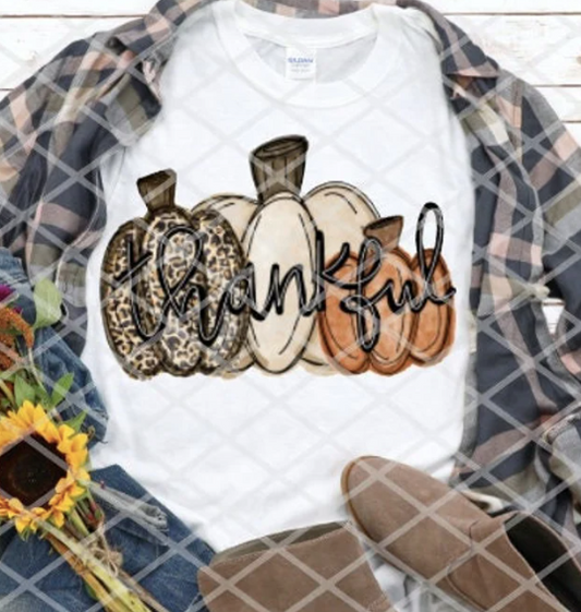 Thankful Pumpkins Sublimation Transfer