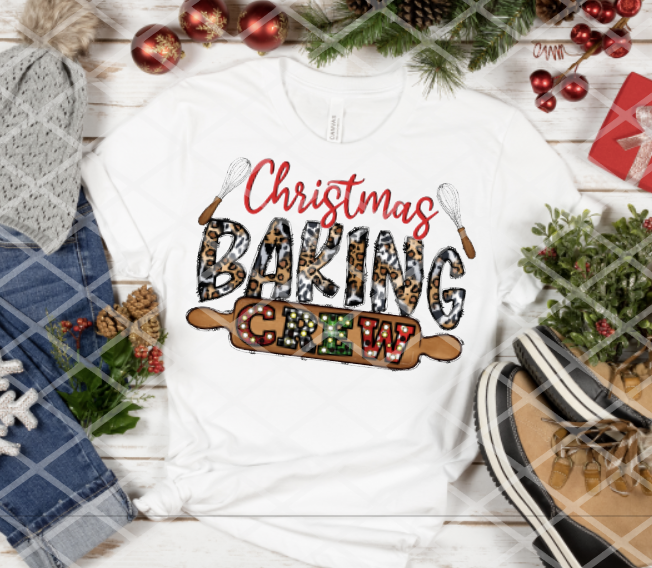 Christmas Baking Crew, Sublimation Transfer