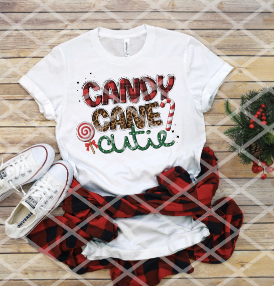 HTV Candy Cane Cutie Transfer