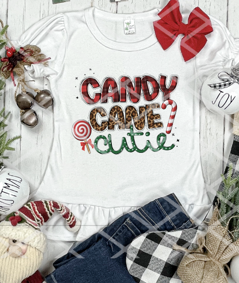 HTV Candy Cane Cutie Transfer