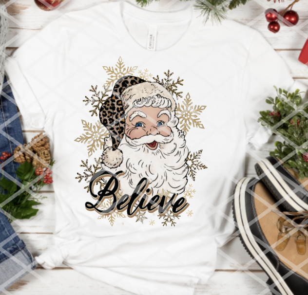 Believe Santa Sublimation Transfer