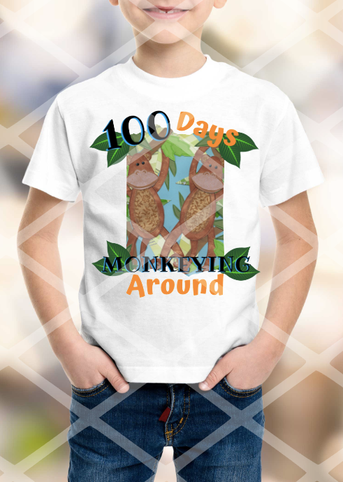 100 Days of Monkey Around, Sublimation Transfer