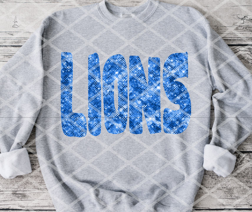 Lions Sublimation or HTV Transfer