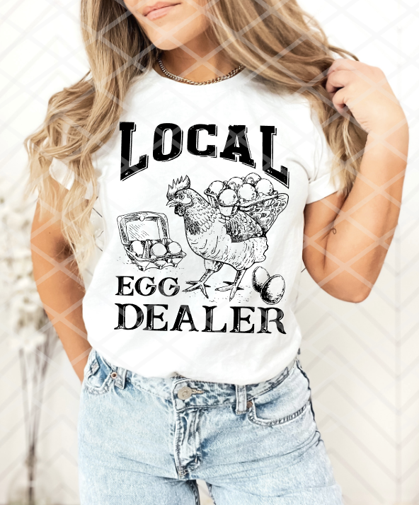 Local Egg Dealer, Easter Sublimation transfer