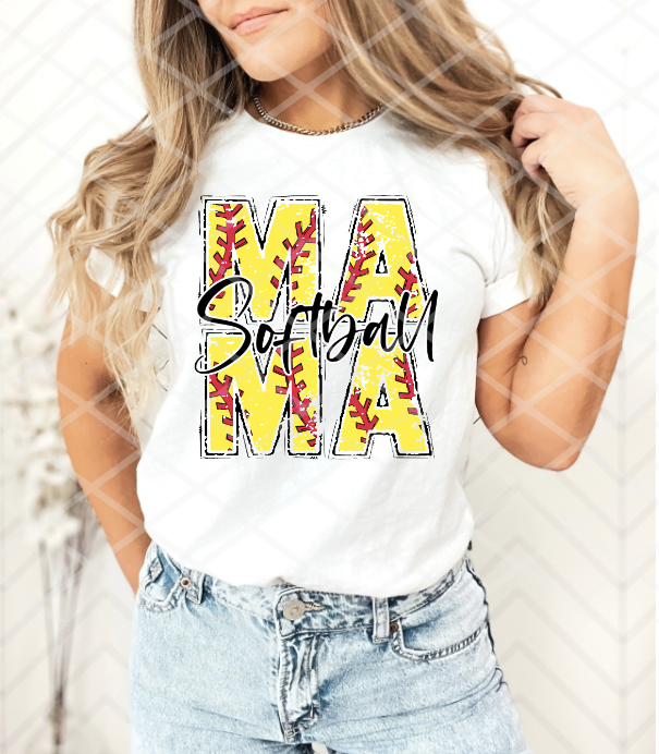 Softball Mama, Sublimation Transfer