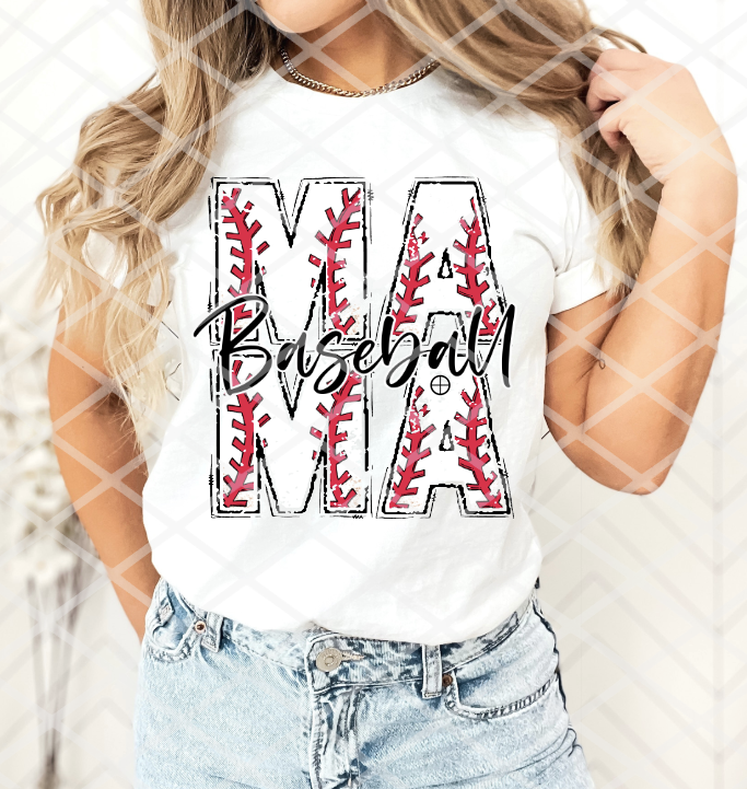 Baseball Mama, Baseball Sublimation Transfer