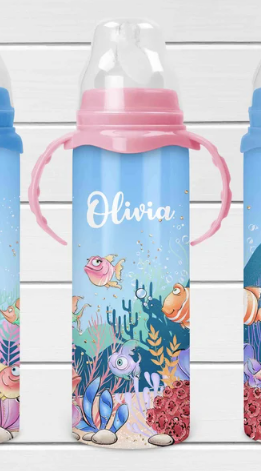 Blank Sublimation Baby Bottles - Pink or Blue