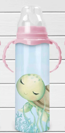 Blank Sublimation Baby Bottles - Pink or Blue