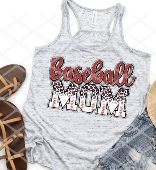 DTF Baseball Mom, Ready to Press Transfer