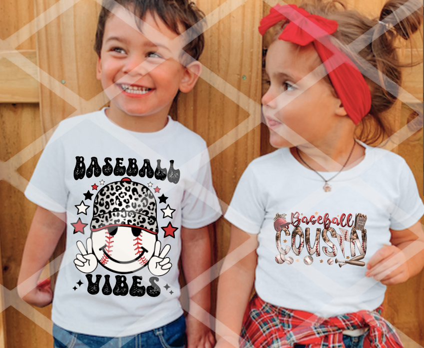 Baseball Vibes, Baseball Sublimation Transfer