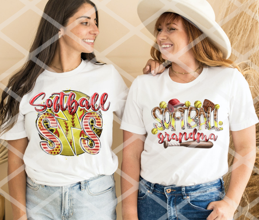 Softball Grandma, Sublimation Transfer