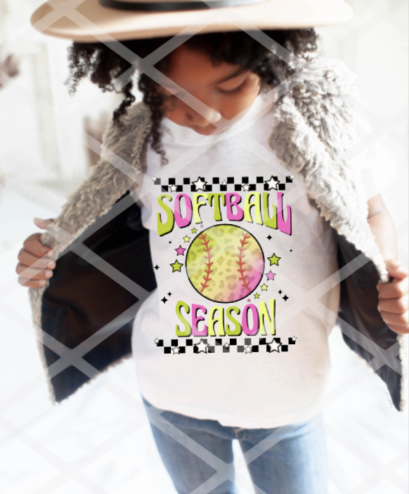 Softball Season, Sublimation Transfer