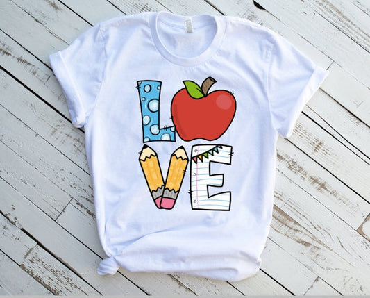 Teacher LOVE Sublimation Transfer