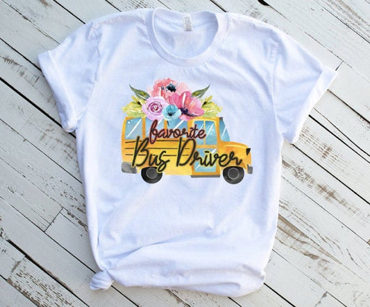 Favorite School Bus Driver Sublimation Transfer