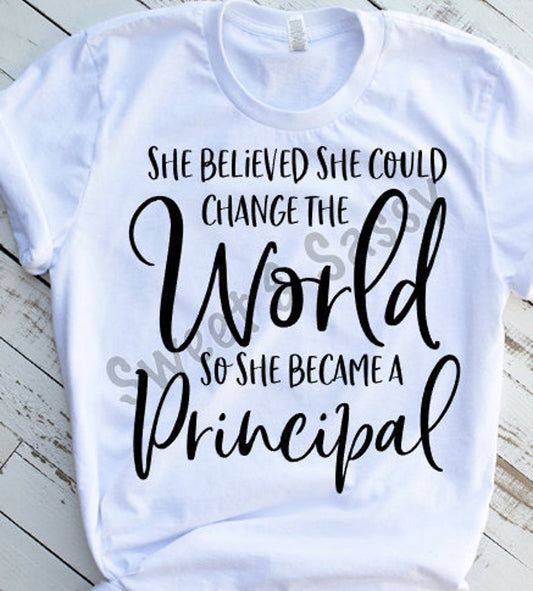 Change the World Principal Sublimation Transfer