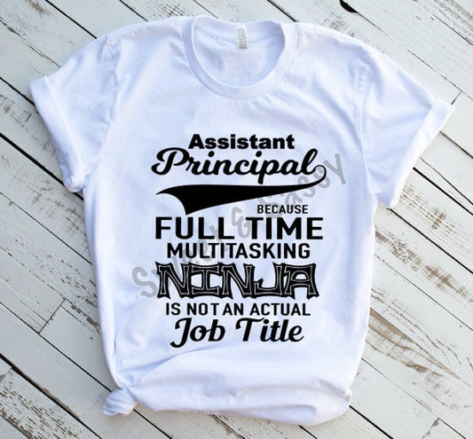 Assistant Principal Ninja Sublimation Transfer