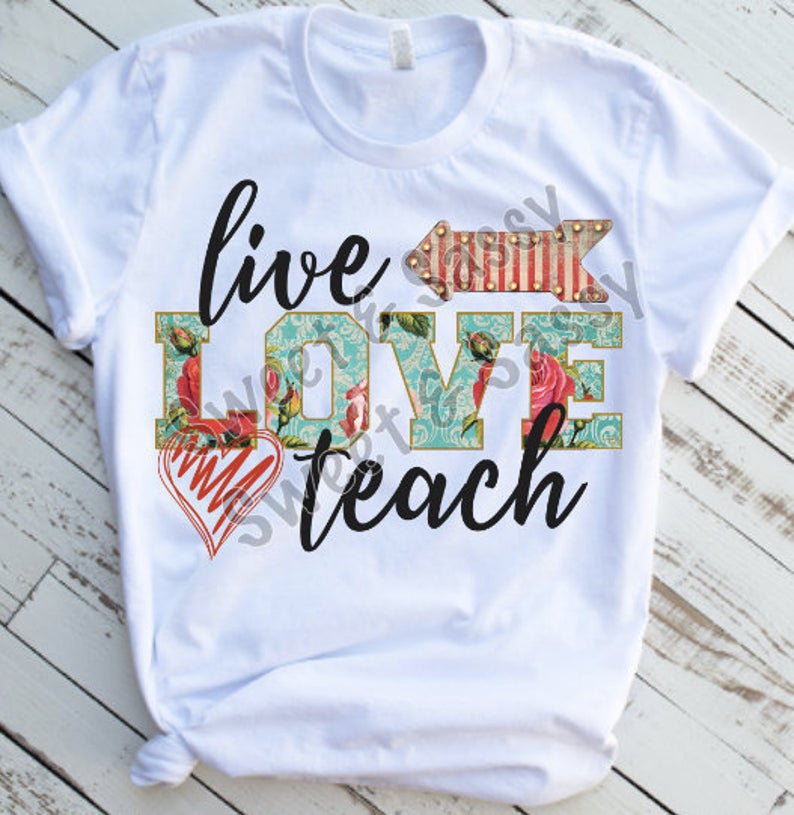 Teacher LOVE Sublimation Transfer