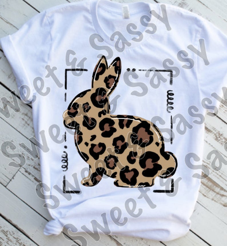 Leopard print bunny, Easter