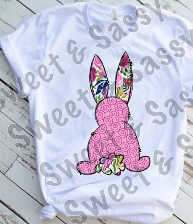 Pink Floral bunny