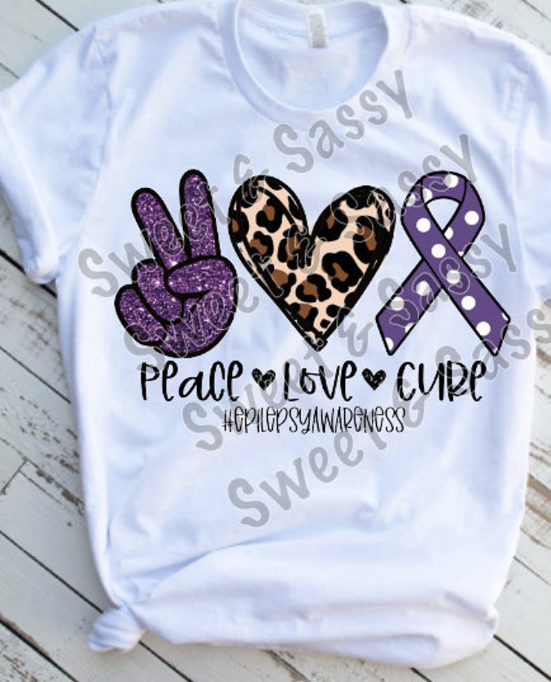 Epilepsy Awareness Peace Love Cure