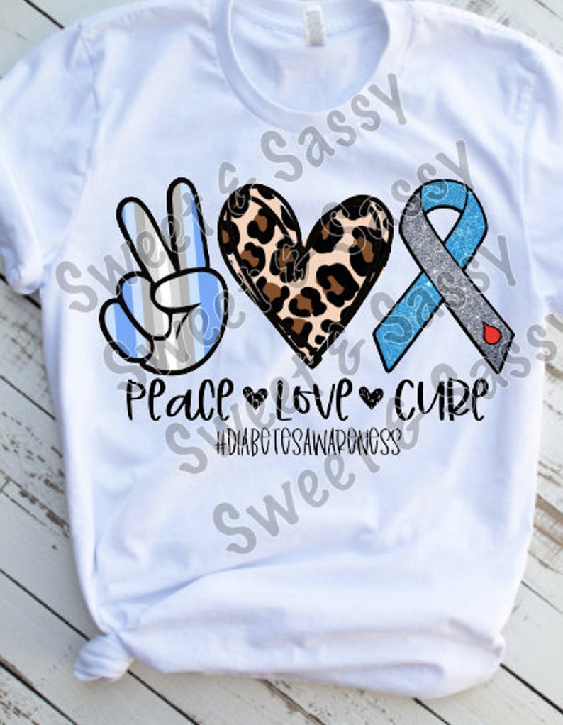 Diabetes Awareness, Peace Love Cure