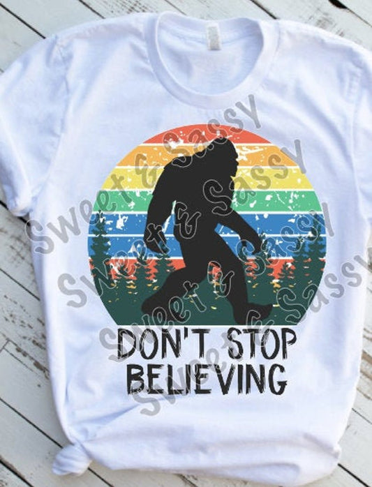 Don't Stop Believing, Big Foot, Fouke Monster, Boggy Creek Monster, Sublimation Transfer