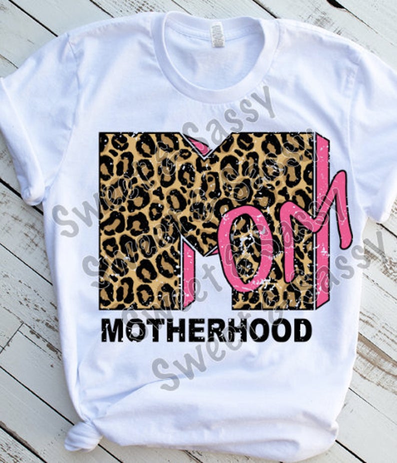 Mom Leopard Print Sublimation Transfer